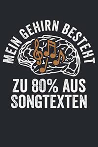 Mein Gehirn besteht zu 80% aus Songtexten