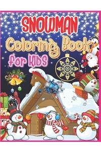 Snowman Coloring Book for Kids