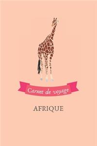 Carnet de voyage Afrique