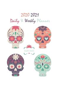 2020-2021 Sugar Skull Daily & Weekly Planner