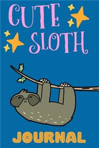 Cute Sloth Journal