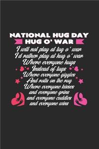 National Hug Day Hug O' War: 6x9 National Hug Day - dotgrid - dot grid paper - notebook - notes