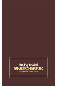 AmyTmy Notebook - Sketchbook - 400 pages - 5 x 8 inch - Matte Cover