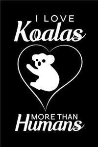 I love Koalas more than humans
