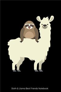 Sloth & Llama Best Friends Notebook