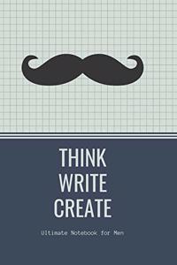 THINK WRITE CREATE with Inspirational quotes to motivate Men in Business Work Getting Jobs done