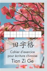 Cahier d'Exercice pour Écriture Chinoise