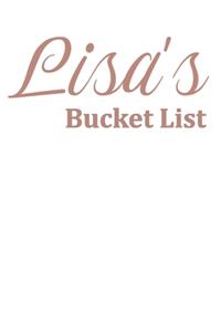 Lisa's Bucket List