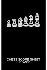 Chess Score Sheet 110 Pages