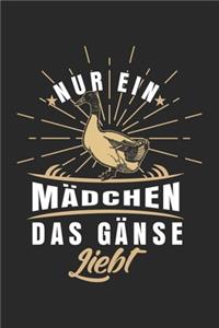 Nur ein Mädchen das Gänse liebt