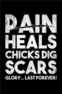 Pain Heals Chicks Dig Scars Glory...Last Forever!