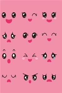 Chibi Gesichter Notizbuch
