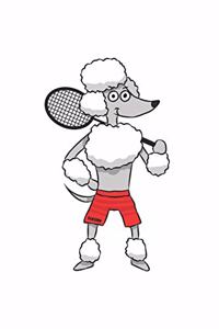 Badminton Dog Notebook