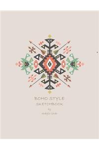 Boho style sktechbook