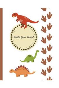 Dinosaur Primary Story Writing Notebook