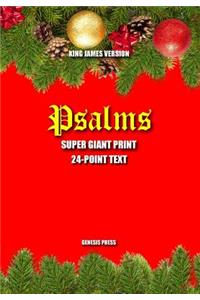 Psalms Super Giant Print Christmas Edition