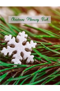 Christmas Memory Book: Snowflake Christmas Journal