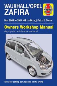 Vauxhall/Opel Zafira (Mar 09-14) 09 to 64 Haynes Repair Manual