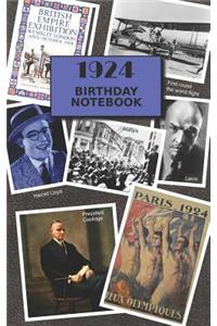 1924 Birthday Notebook