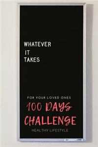 100 Days Food & Exercise Planner Journal