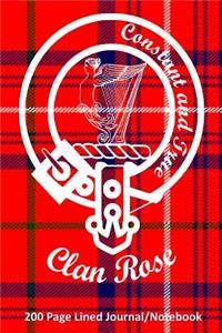 Clan Rose 200 Page Lined Journal/Notebook