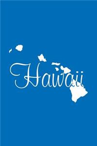 Hawaii - Cobalt Blue Lined Notebook with Margins