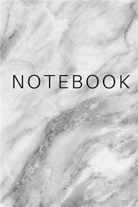 Notebook: Marble Unlined Notebook - Blank Journal (6 x 9 inches) - 100 pages, Glossy Cover