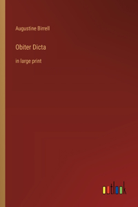 Obiter Dicta