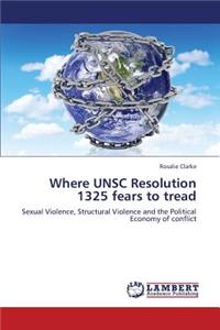 Where Unsc Resolution 1325 Fears to Tread