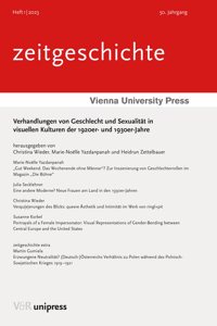 Verhandlungen Von Geschlecht Und Sexualitat in Visuellen Kulturen Der 1920er- Und 1930er-Jahre