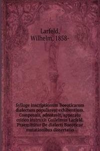 SYLLOGE INSCRIPTIONUM BOEOTICARUM DIALE