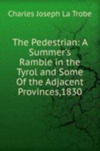 Pedestrian: A Summer's Ramble in the Tyrol and Some Of the Adjacent Provinces,1830