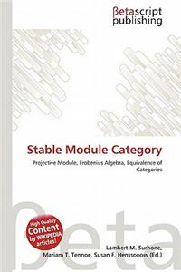Stable Module Category