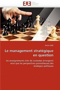 management stratégique en question