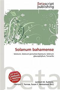 Solanum Bahamense