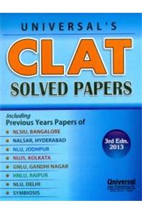 CLAT Solved Papers (Paperback)