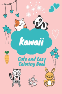 Cute and Easy Kawaii Coloring Book