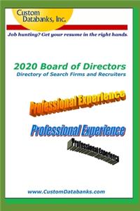 2020 Board of Directors Directory of Search Firms and Recruiters