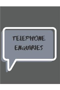 telephone enquiries pad