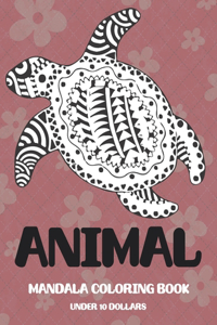 Animal Mandala Coloring Book - Under 10 Dollars