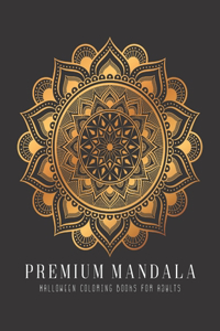 Premium Halloween Mandala Coloring Books For Adults