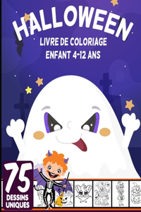 Halloween livre de coloriage enfant 4-12 ans