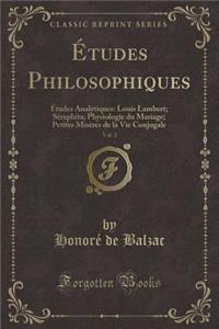 Études Philosophiques, Vol. 3