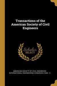 Transactions of the American Society of Civil Engineers
