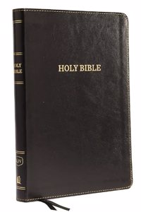 KJV, Thinline Bible, Large Print, Imitation Leather, Black, Indexed, Red Letter Edition