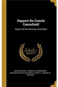 Rapport Du Comité Consultatif