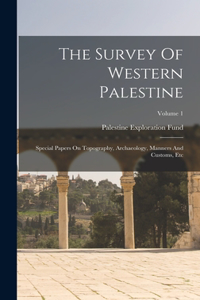 Survey Of Western Palestine