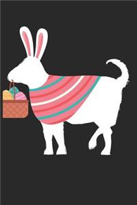 Easter Notebook - Easter Goat Journal - Easter Gift for Animal Lover - Goat Diary