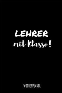 Lehrer Mit Klasse Wochenplaner