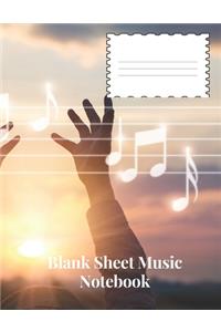 Blank Sheet Music Notebook